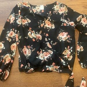 4/$10 Ana Cabana floral 3/4 sleeve top sz S